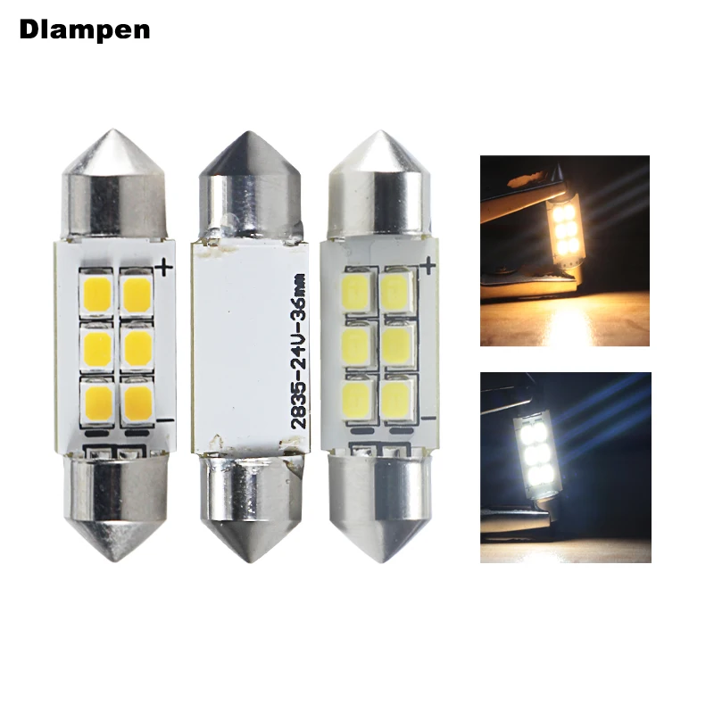 Ampolleta LED Festoon Light 36mm CANBUS C5W C10W 24V Interior Doom Lamp for Truck License Plate 24 Volt Auto Car Lighting