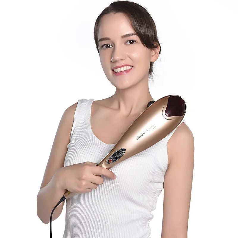 

220V Multifunctional massage massage stick electric dolphins massager hammer cervical vertebra waist with household