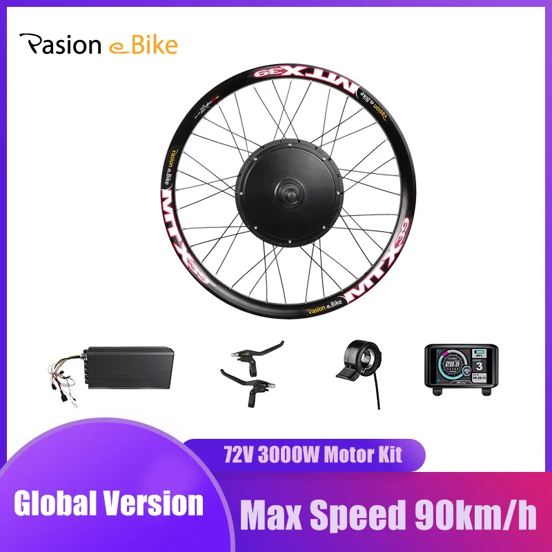 Pasion e Bike 72V 3000W Electric Bike Conversion Kit Motorcycle kit 3000W e Bike Motor Sets for Enduro Frame