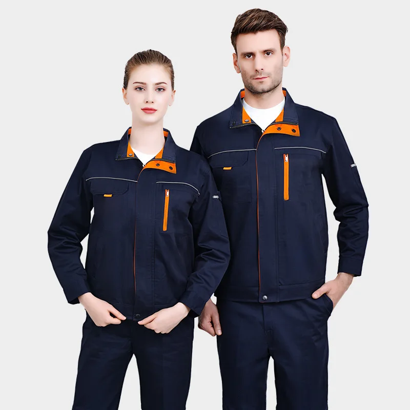 Work Clothing Set Men Women Spring Autumn Moisture Wicking Machine Repair Workshop Coverall Wear Resistant Durable Uniforms