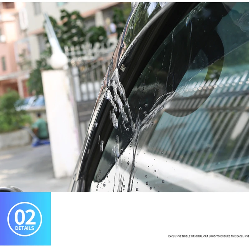 4 Pieces For Toyota Prado Car Window Rain Cover 2003~2009 Prado Windows Visor Thickened Rain Eyebrow Modification Accessories