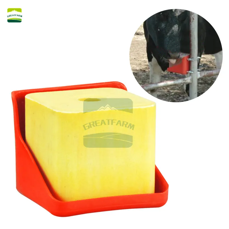 Cow Cattle Sheep Lick Brick Tray Salt Brick 1 Pcs Thick Tray Support Lick Salt Brick Frame Box Durable Livestock FARM Equipment