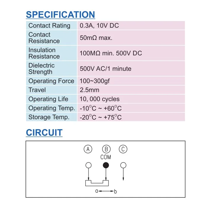 5Pcs Taiwan 90° curved foot 2-step 3-foot switch side toggle switch fluctuating horizontal side slide slide switch power supply