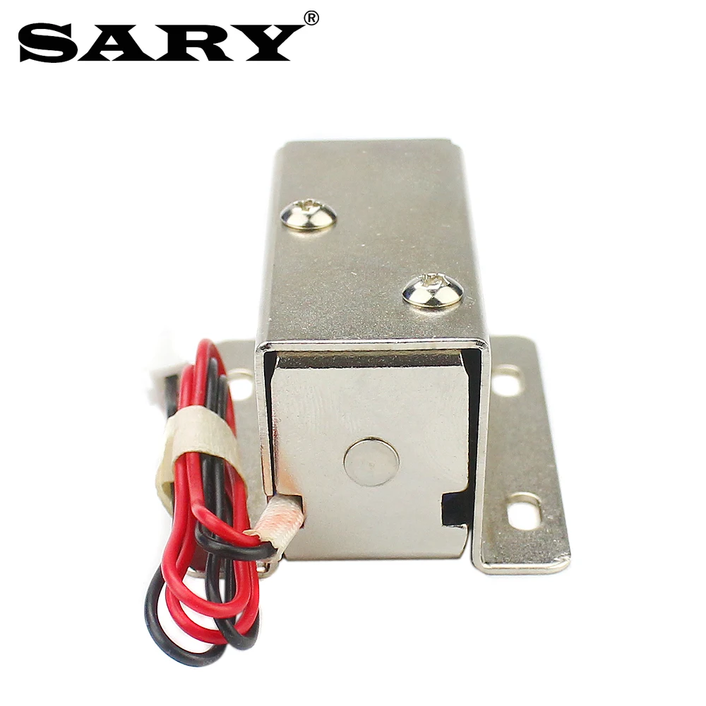 DC12V small electric control lock electromagnetic door lock electric bolt lock solenoid electric lock stroke 12mm electromagnet