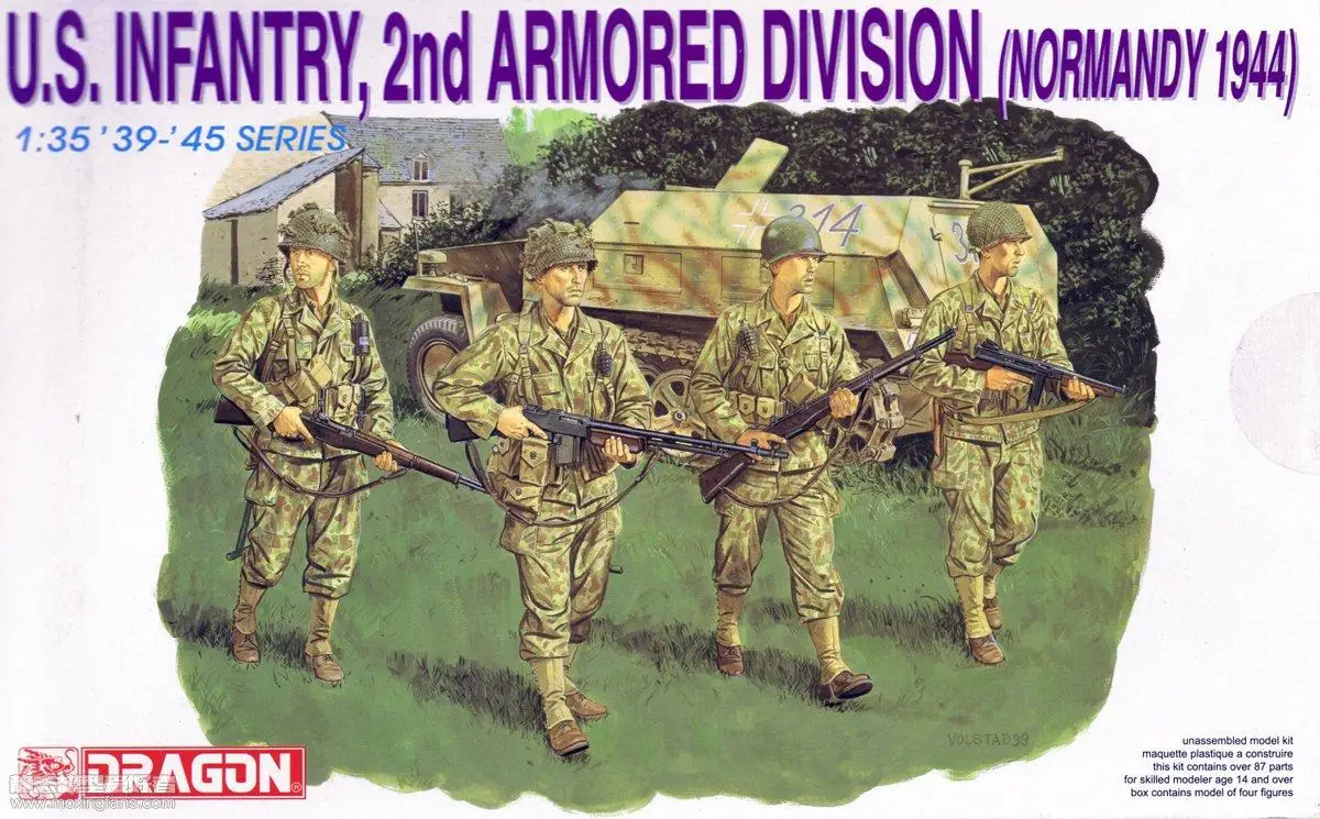 

DRAGON 6120 1/35 U.S. Infantry 2nd Armored Division (Normandy 1944)model kit