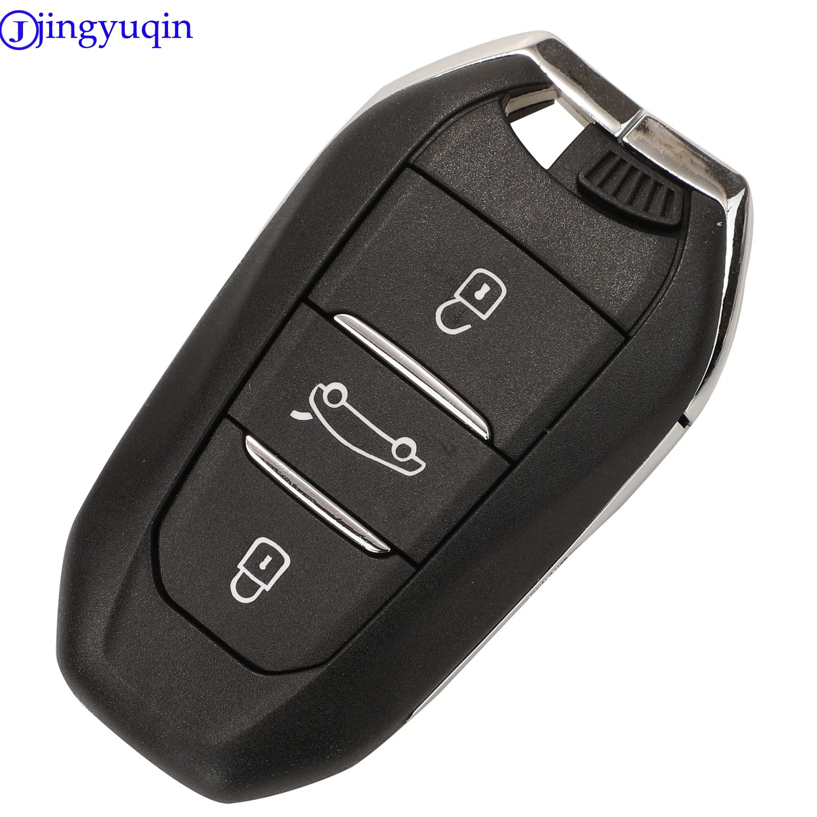 jingyuqin Smart Remote Car Key Shell Case Cover 3 Buttons For Peugeot 308 508 For Citroen C4 DS4 DS5 HU83 VA2 Blade