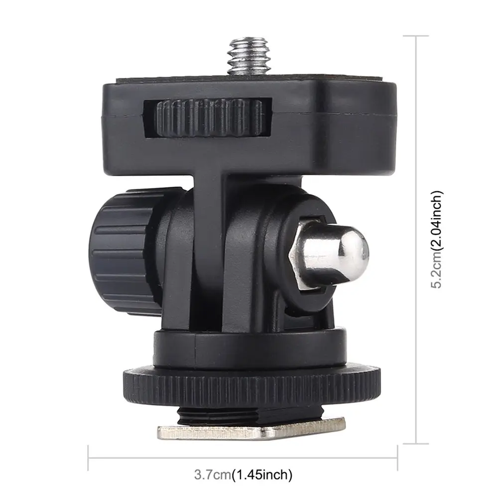 1 pcs 1/4 inch Screw Thread Cold Shoe Tripod Mount Adapter Camera Mount Adapters Camera Cold Shoe Accessories
