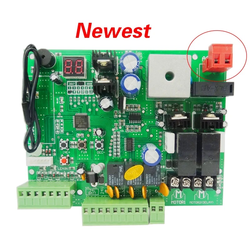 Universal use 24V DC PCB board of Automatic Double arms swing gate opener control board panel , motor ( Remote option )