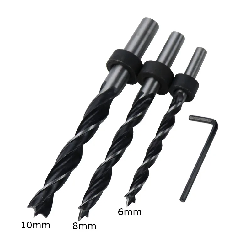 7pcs Set 3mm-10mm punta per trapano svasata per legno in acciaio ad alta velocità guida per smussatura del legno