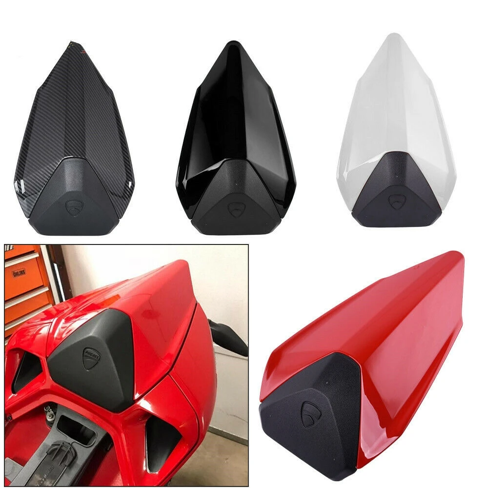 Motorcycle Rear Pillion Solo Passenger Seat Cover Cowl Fairing for DUCATI 899 1199 Panigale S 12 2013 2014 2015 Carbon Black Red