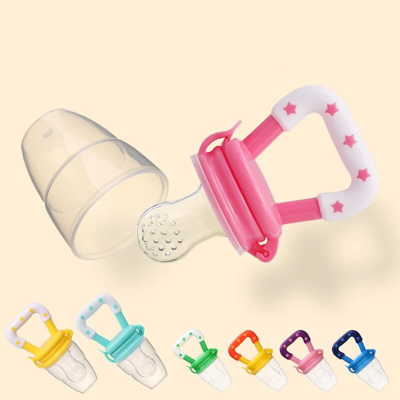 New Baby Food feeding cup Soother Holder Baby Nipple Feeder Silicone Pacifier Fruits Infant Feeding Supplies Soother Nipples