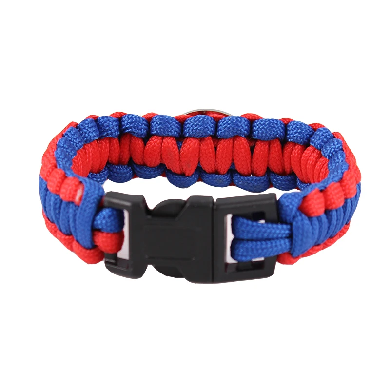 SPARTA PRAHA Football Paracord Bracelet 550 Rope Survival Braided Rope Escape Bracelet Sk Slavia Praha Czech Republic Bracelet