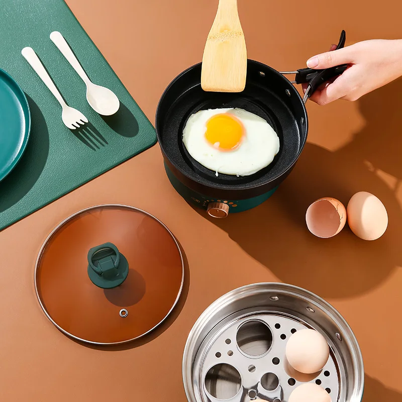 ZK30 Elektrische Kochtopf Faltbare Eintopf Tragbare Multi-herd Split Typ Reiskocher Elektrische Pfanne Für Home Reise 1,6 L