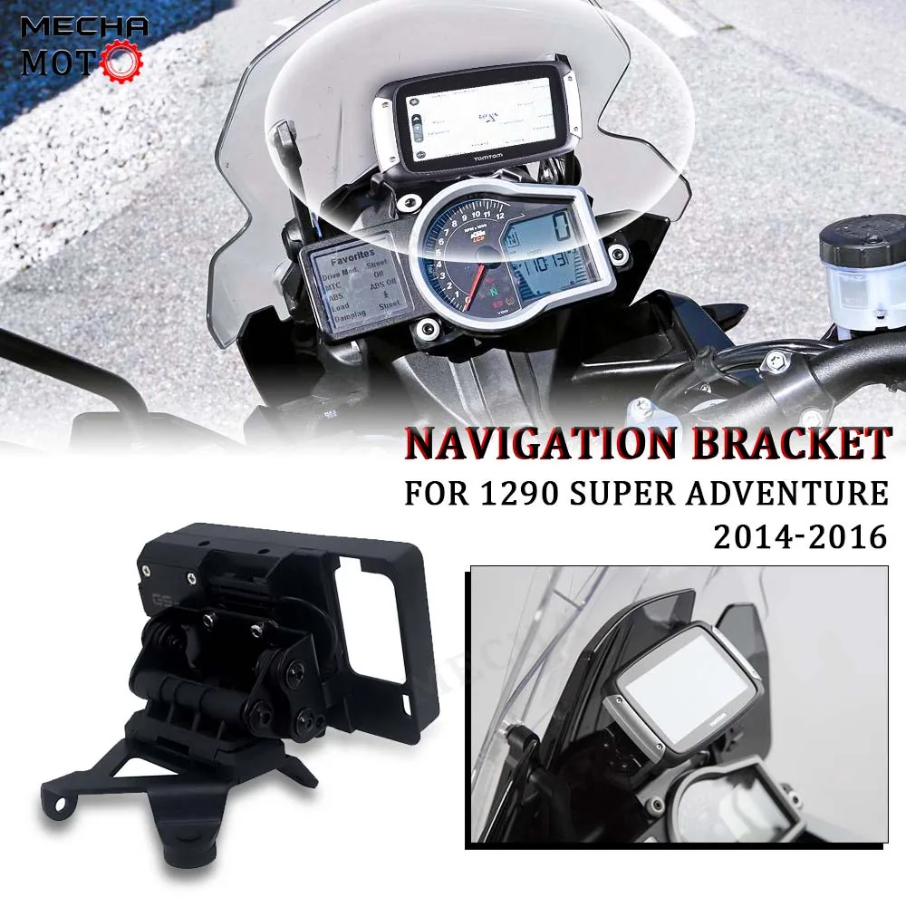 Motorcycle Phone GPS universal Stand Navigation Bracket USB and Wireless Charging For 1290 Super Adventure ADV 2014 2015 2016