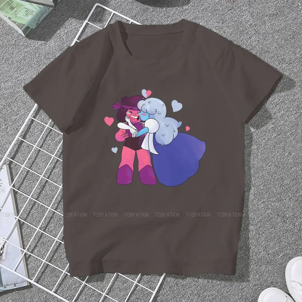 Ruby Saphire Unique TShirt for Girl Steven Universe Garnet Pearl Top Quality Creative Gift Idea  T Shirt Stuff 4XL   Ofertas