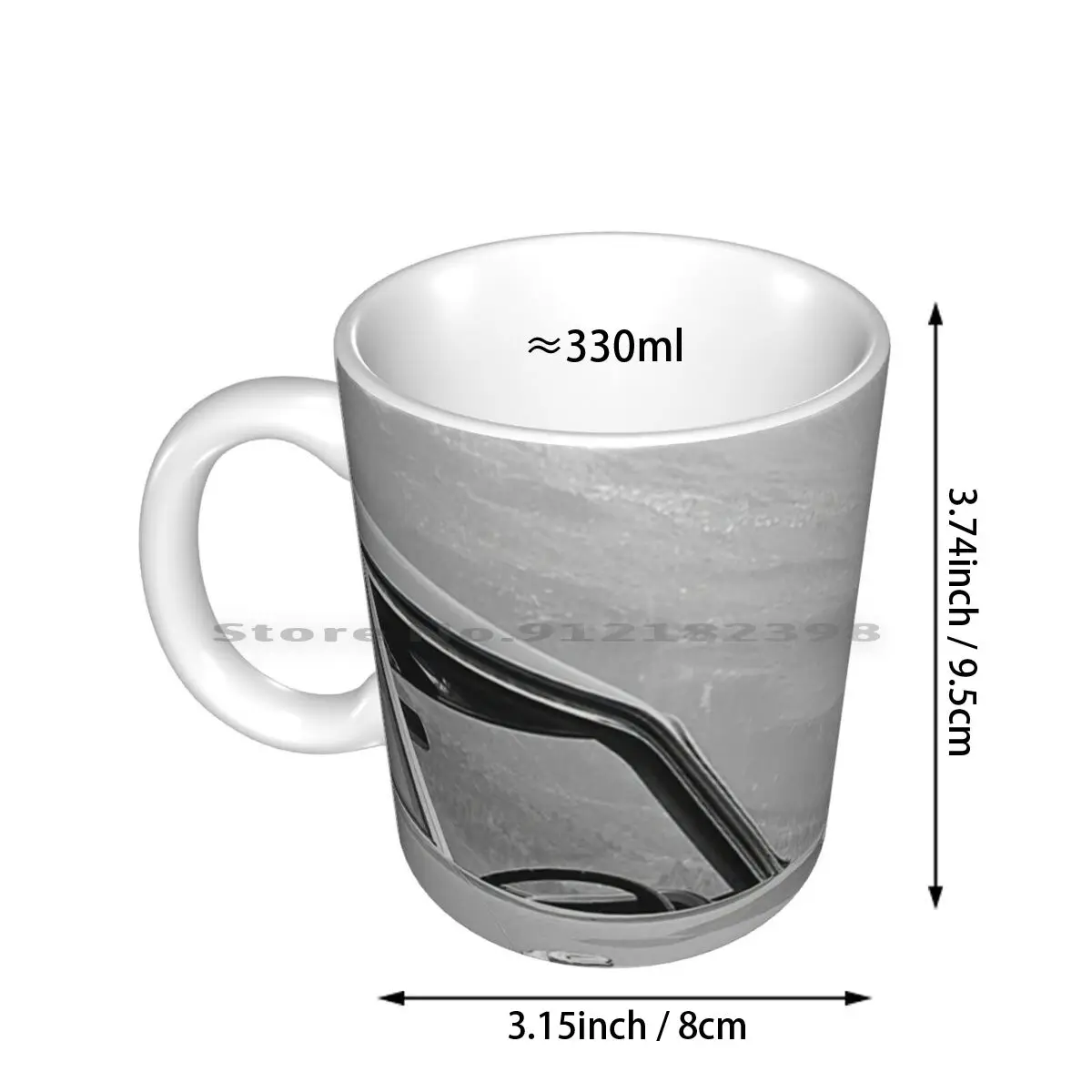 Sean Connery And Sports Car , Black And White Vintage Art Ceramic Mugs Coffee Cups Milk Tea Mug Sean Connery Sports Car Black