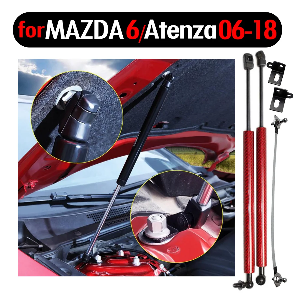 

Front Hood Bonnet Modify Gas Struts Lift Support Shock Damper for mazda 6 Atenza 2006 2007 2008 2009 2010 2011-2018 Absorber