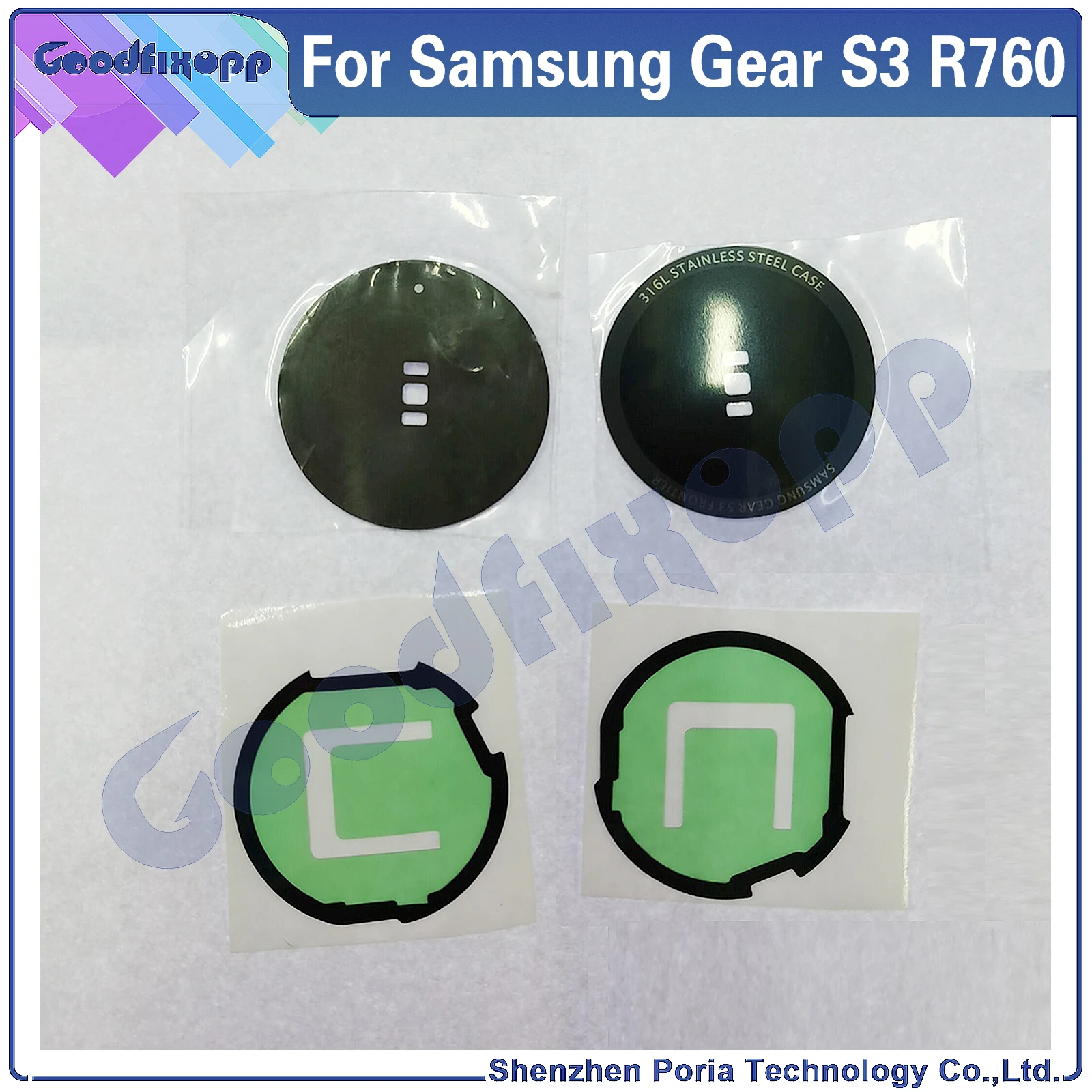 For Samsung Gear S3 Frontier / S3 Classic R760 R765 R770 R775 Watch Housing Shell Battery Cover Back Case Rear Cover Glass Lens