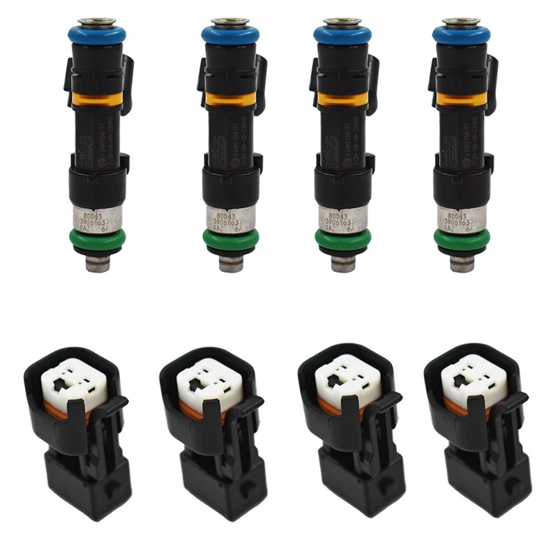 0280158117 EV14 60lb 630cc Fuel Injectors 1.8T Turbo For Audi A4 TT For VW Golf For Jetta Acura 0280158298