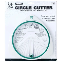 Diameter 2.4-15.3cm Circle Spin Trim Cutter,Round Precision Paper Cutter,Paper Cutter DIY Scrapbook Paper Cutter,Office supplies