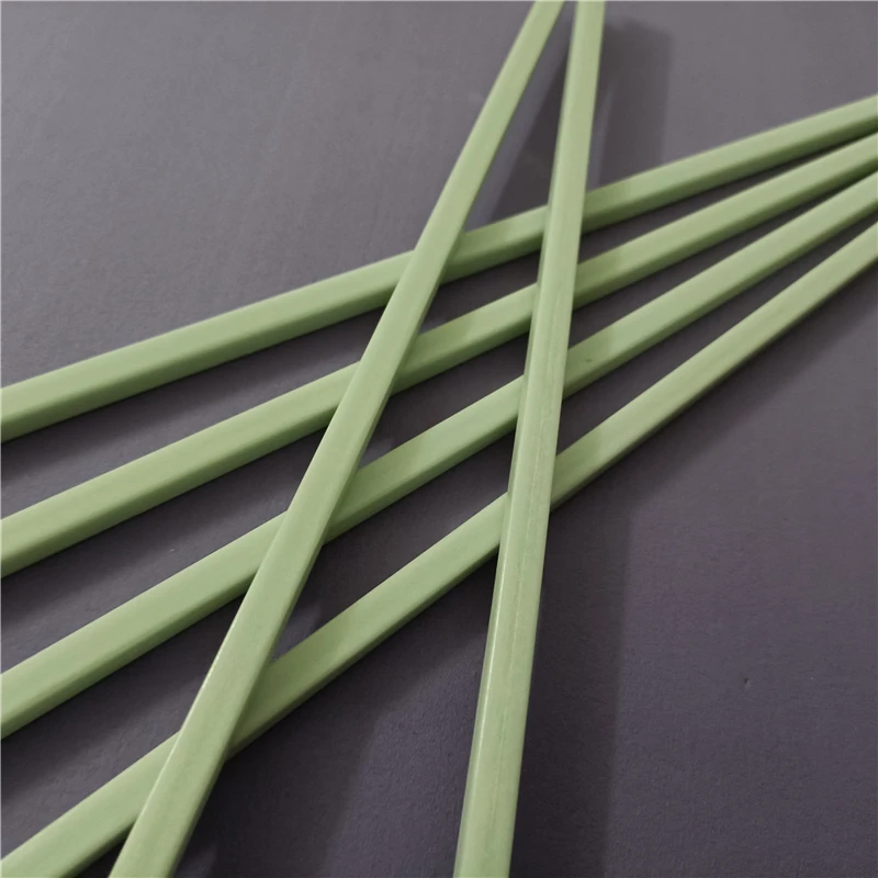 Tige carrée en Fiber de verre blanche, barre carrée isolée 4x4mm, longueur 1000mm, 10 pièces