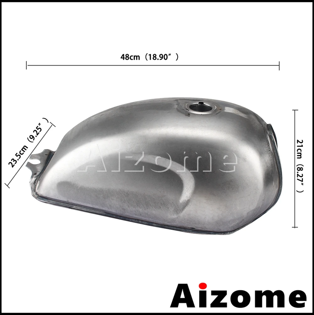 1Pc Bare Steel Motorcycle Petrol Tanks For CFMOTO Mandril Metal Retro Cafe Racer Fuel Tank