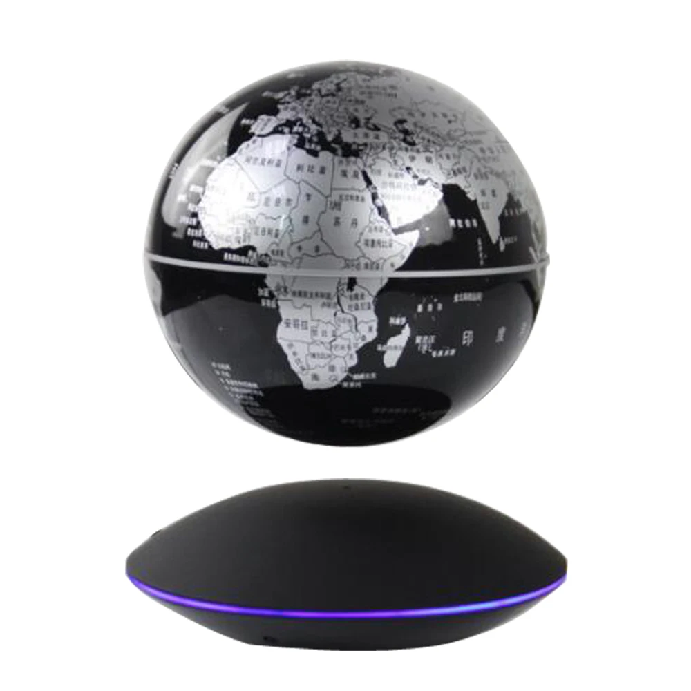 Creativity Magnetic Levitation LED Night Light 6inch Globe Lamp Rotating Floating Lamp For Office Home Beedroom Decor Gift