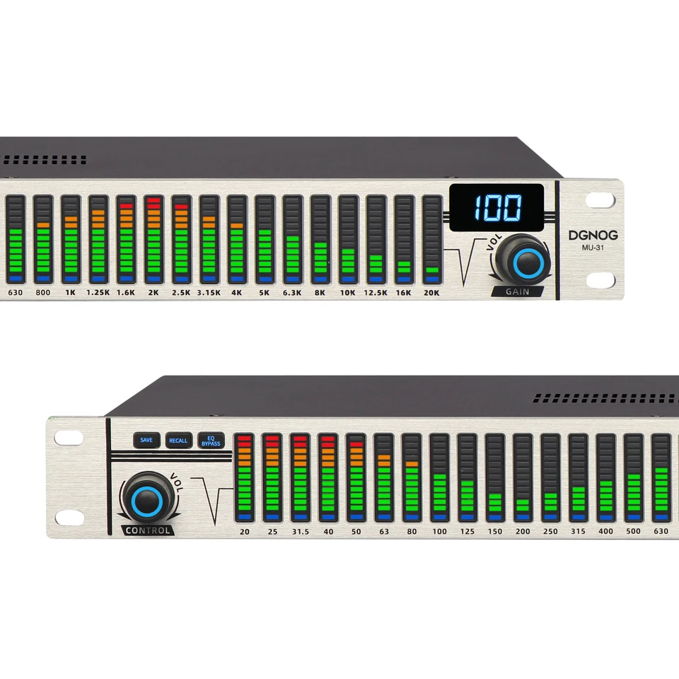 Mu-31デジタルイコライザーオーディオシステムステージdjイコライザー