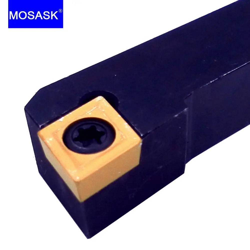 MOSASK-portaherramientas SCLCR, cortador de mecanizado, insertos de carburo de tungsteno, torno CNC, portaherramientas de torneado externo, 20 MM, 16 MM, 25 MM, 12 MM