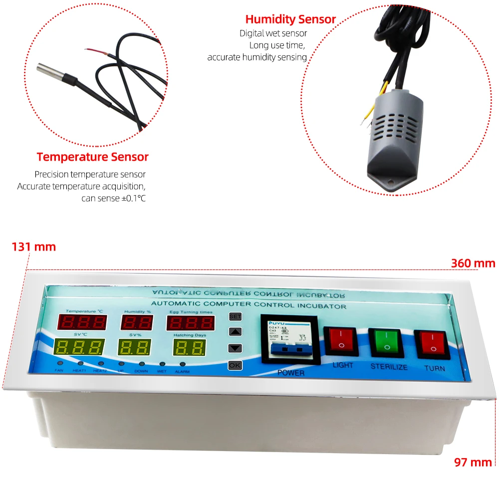 XM-18 18E 18S Digital Incubator Automatic Egg Turning Motor Full automatic and multifunction egg incubator control system40%off