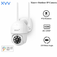 Xiaovv PTZ Action Camera Smart Infrared Night Vision Rotation 2K HD Image Quality 8 Night Vision Lights 360 For Xiaomi Mijia APP