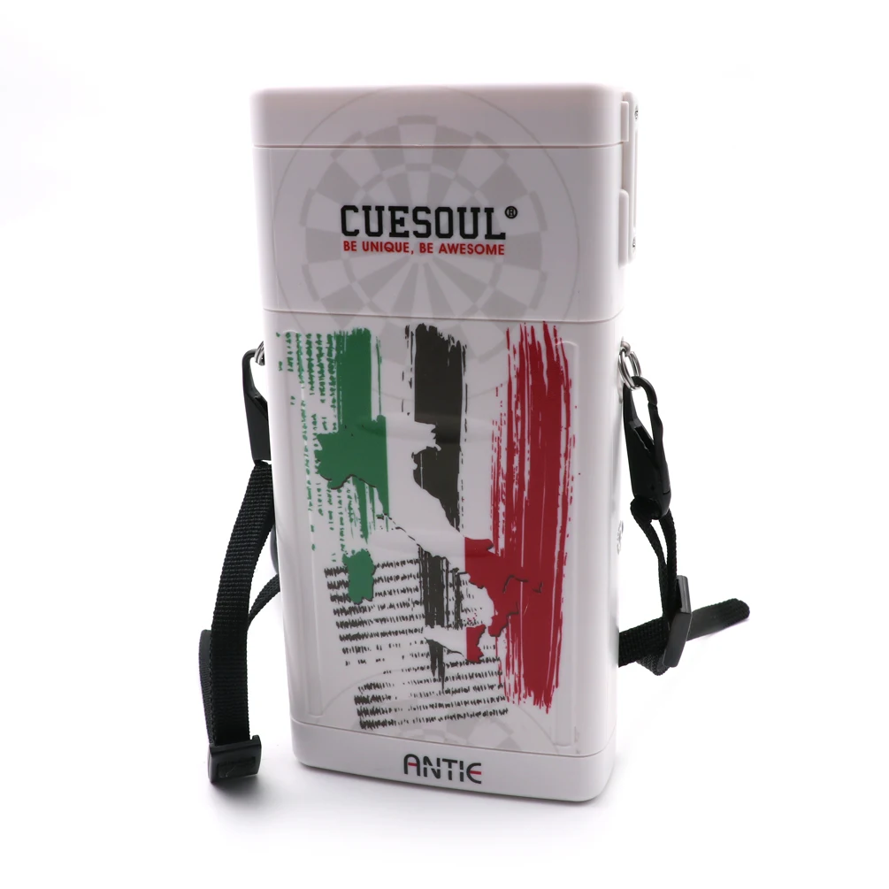 

CUESOUL ANTIE Hard Dart Case Italian Flag Design for Steel Tip /Soft Tip Darts