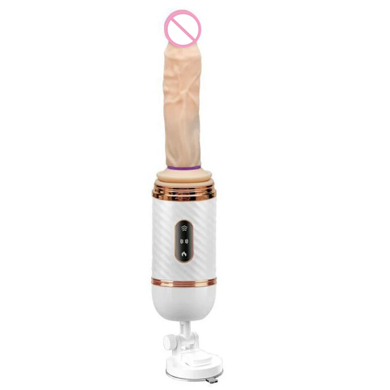 Automatic Heated Vibrator Sex Toys G-spot Pussy Pump Retractable Dildo For Women Suction Cup Penis Remote Control Sex Machine