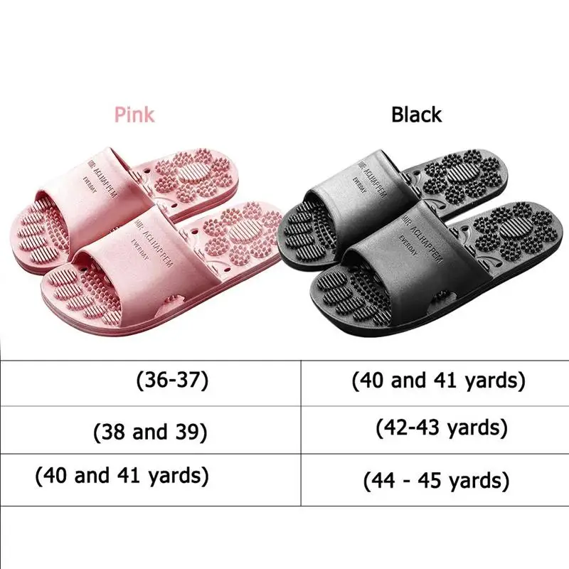 Point Foot Massage Slippers Unisex Women Men Non-Slip Foot Massager Slipper for Home Hotel Health Care Feet Massage Slides