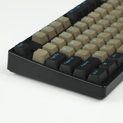 PBT Double Shot Keycaps Dolch White Red Cherry Profile For Standard ANSI 104 87 61 MX Mechanical Keyboard