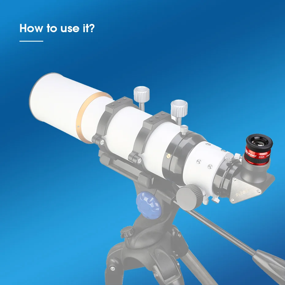Svbony SV154 Teleskop-Okular 70 Grad SWA Super-Weitwinkel-Okular 1,25 Zoll/2 Zoll 15 mm/26 mm für Teleskope – Detail 12