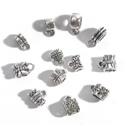 20Pcs/pack Cylinder Charms Vintage Plating Ancient Zinc Alloy Fine Trendy Pendant Charms Making