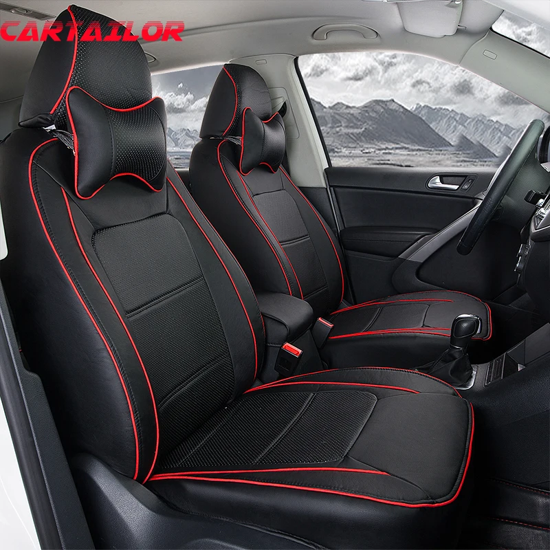 CARTAILOR Cover Car Seat Protector for Porsche Cayenne Accessories PU Leather Seat Cover Front & Rear Seats Cushion 14PCS/Set