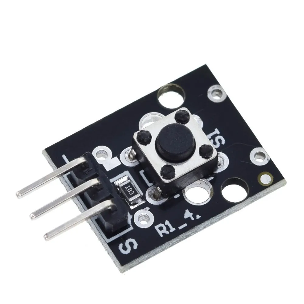 TZT 1/3PCS KY-004 3-poliger Tastenschalter-Sensormodul für Arduino DIY Starter Kit 6*6*5mm 6x6x5mm KY004 – Detail 7