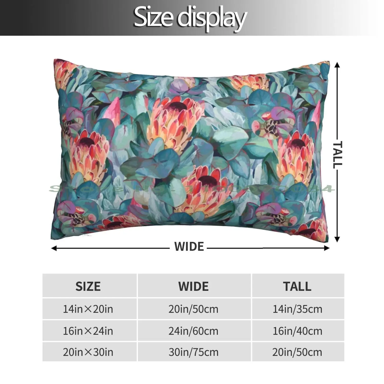 Protea Flowers Pillow Case 20x30 50*75 Sofa Bedroom Kiss Band Kiss Music Kiss The Band Kiss Fanart Kiss Fan Art Catman Demon