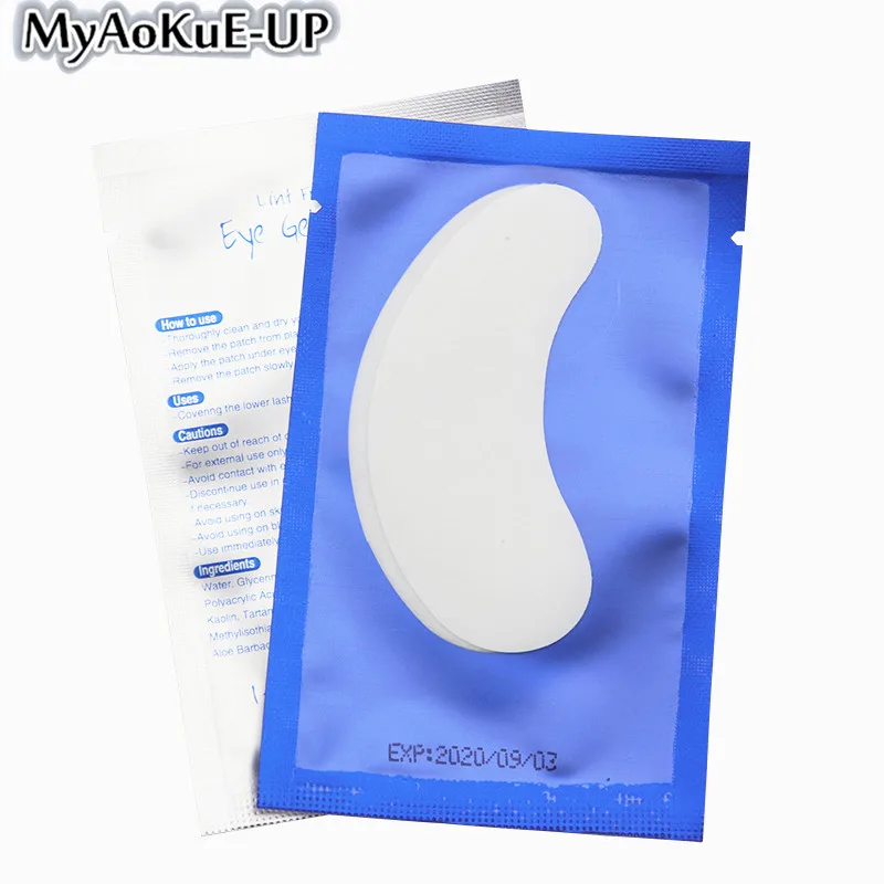 High Quality 50pairs Women Lint Free Under Eyes Pads Patches Eyelash Extension Tips Sticker Wraps Make Up Tool Eyelashes Patches