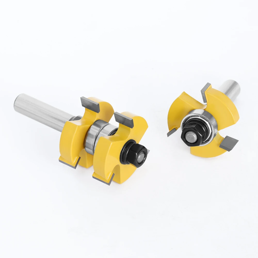 Imagem -05 - Shank Tongue And Groove Router Bits Grupo Tenon Fresa para Madeira Ferramentas de Madeira Bit Stock 12 mm 11 03074 Pcs