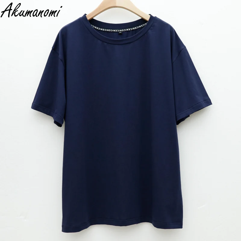 Camiseta oversize Wives de algodón para mujer, camisetas de talla grande 10xl, Top corto de manga corta, ropa Vintage