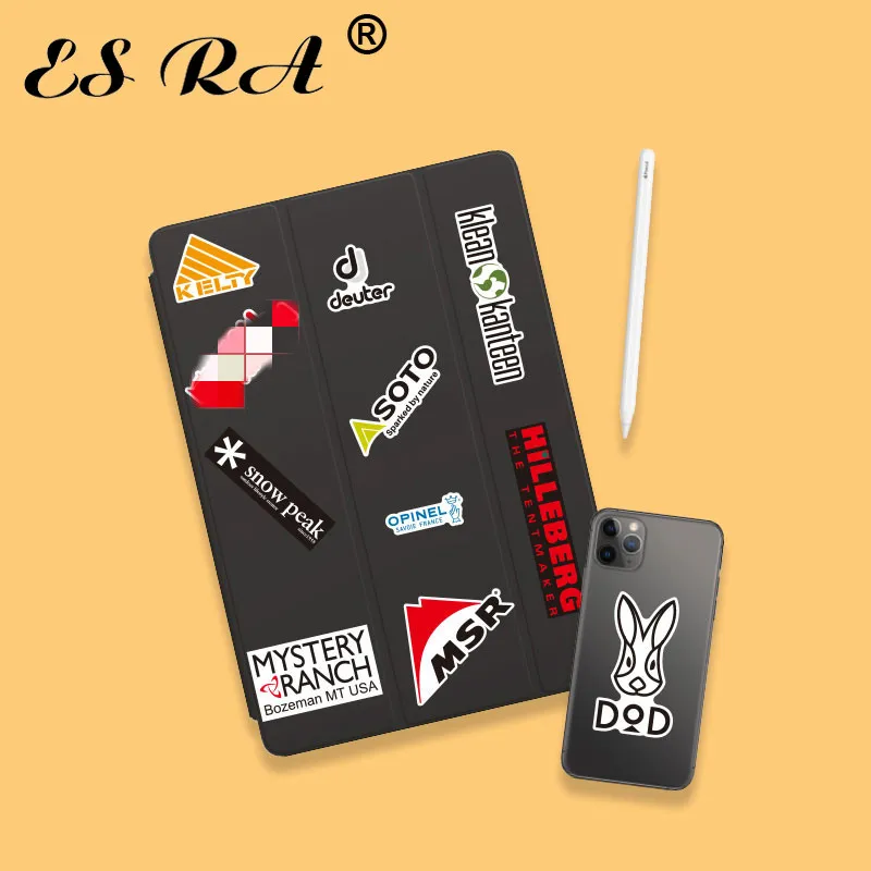 23 Pcs Camping Stickers  Outdoor Laptop Decals  Logo Waterproof Vinyl Suitacase Pegatinas Notebook Pitcher Stationary Skateboard