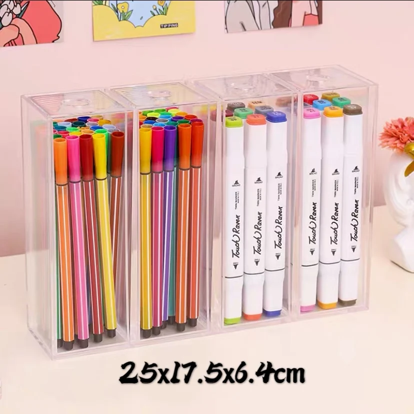 Trousse à stylo,Grand étui à crayons multizone avec poignée,sac de rangement pour poudres,porte Trousse à stylo,Grand étui à crayons multizone avec poignée,sac de rangement pour poudres,porte