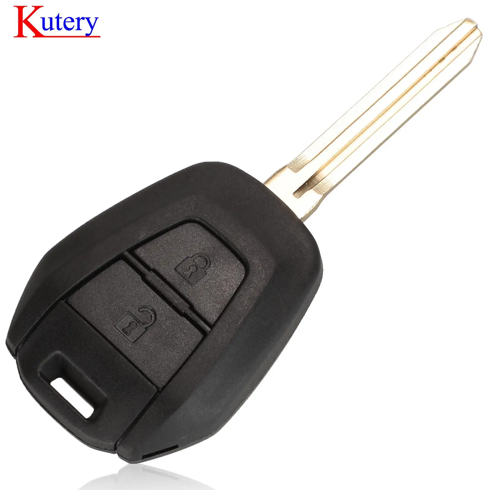 jingyuqin 2 Buttons For Isuzu D-Max FOB Ignition Smart Remote Car Key Shell Case Caver With TOY43 Blade Replacement