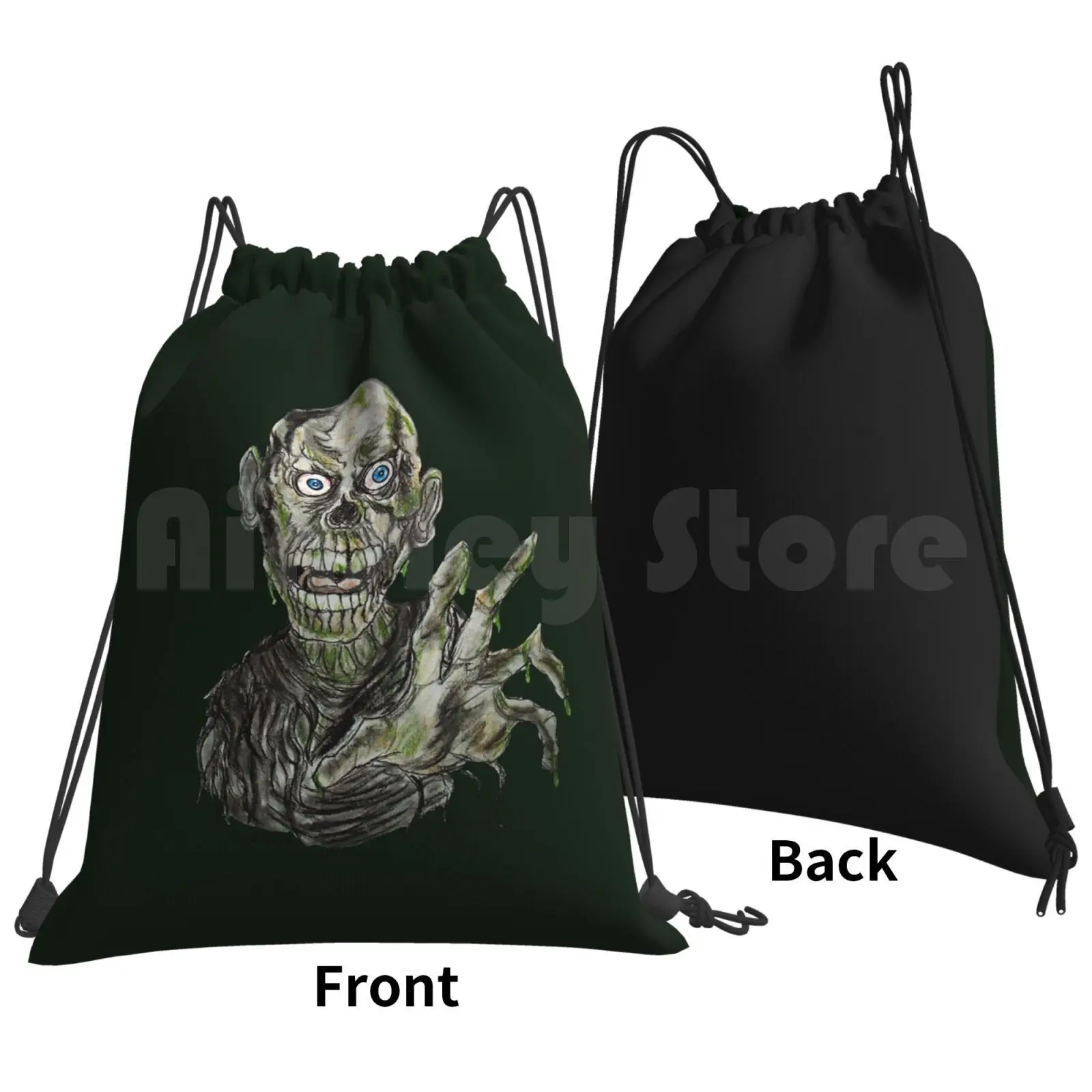 Trioxin Man Backpack Drawstring Bags Gym Bag Waterproof Zombies Rotld Return Of The Living Dead Halloween Horror Horror