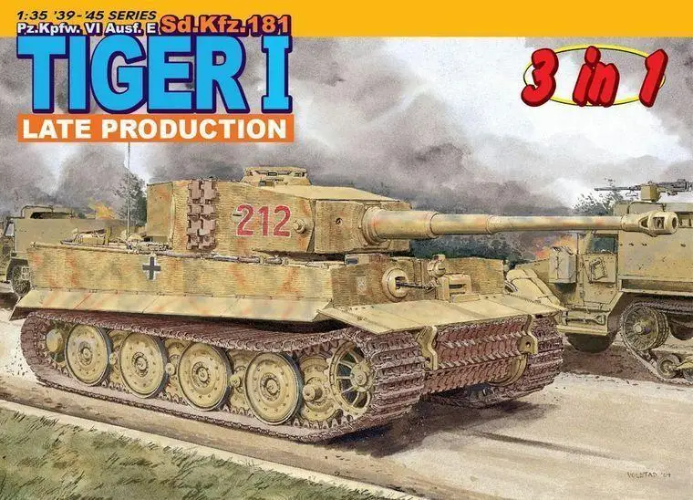 Dragon 6253 1/35 Pz.Kpfw. VI Ausf.E Sd.Kfz.181 Tiger I Late Production Model Kit