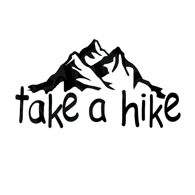 17*9.2cm Take A Hike Mountain vinyl STICKER 4X4 Car accessories Motorcycle SUVs Bumper Laptop Car Styling