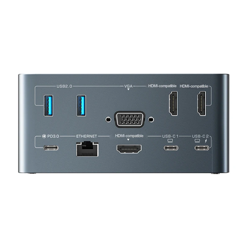 BlitzWolf BW-TH13 18-in-1 Docking Station USB C accessori per Laptop PC accessori per Computer Extensor Hub USB tipo-c Slot SD/TF